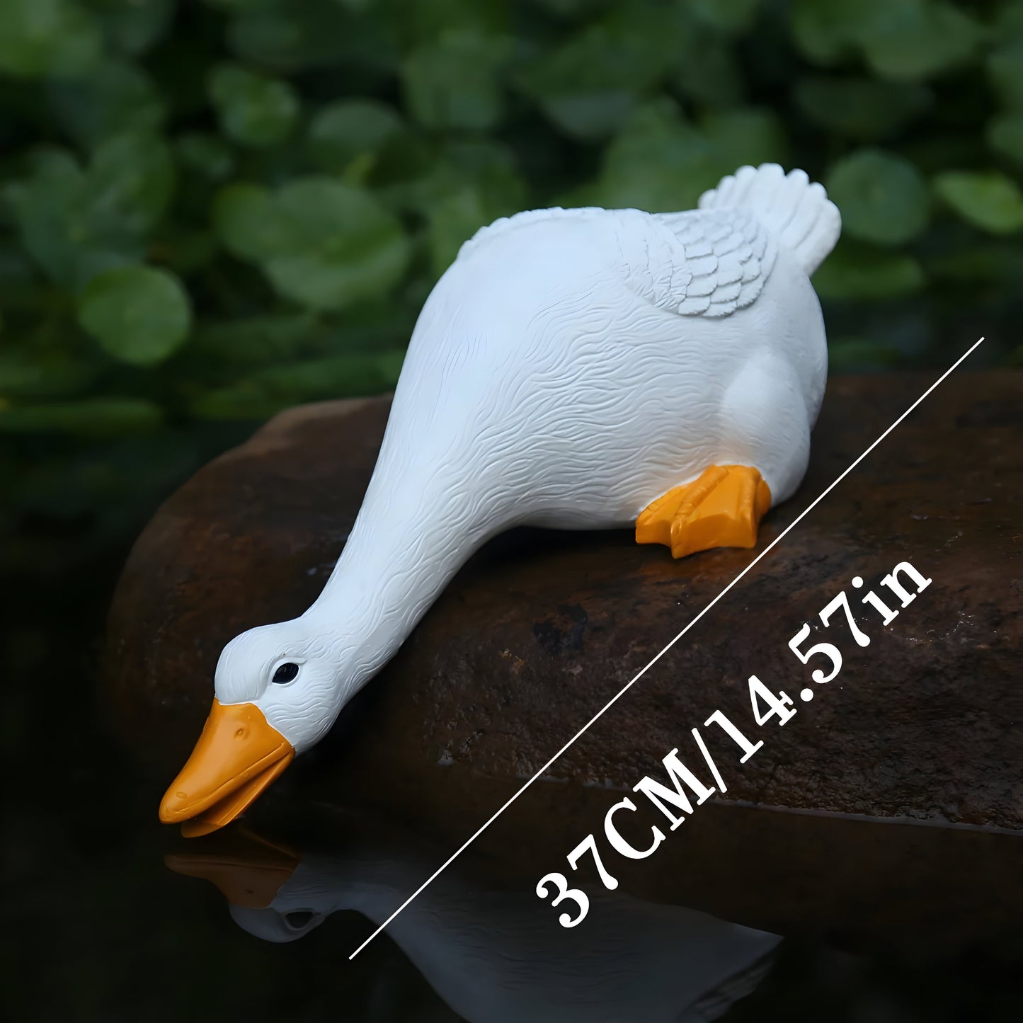 PuddlePals Skulptur – Enten- und Gänsefigur im Landhausstil