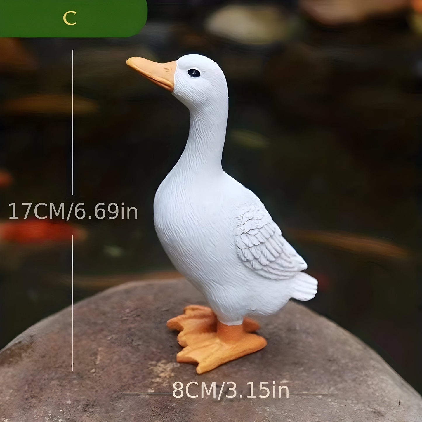 PuddlePals Skulptur – Enten- und Gänsefigur im Landhausstil