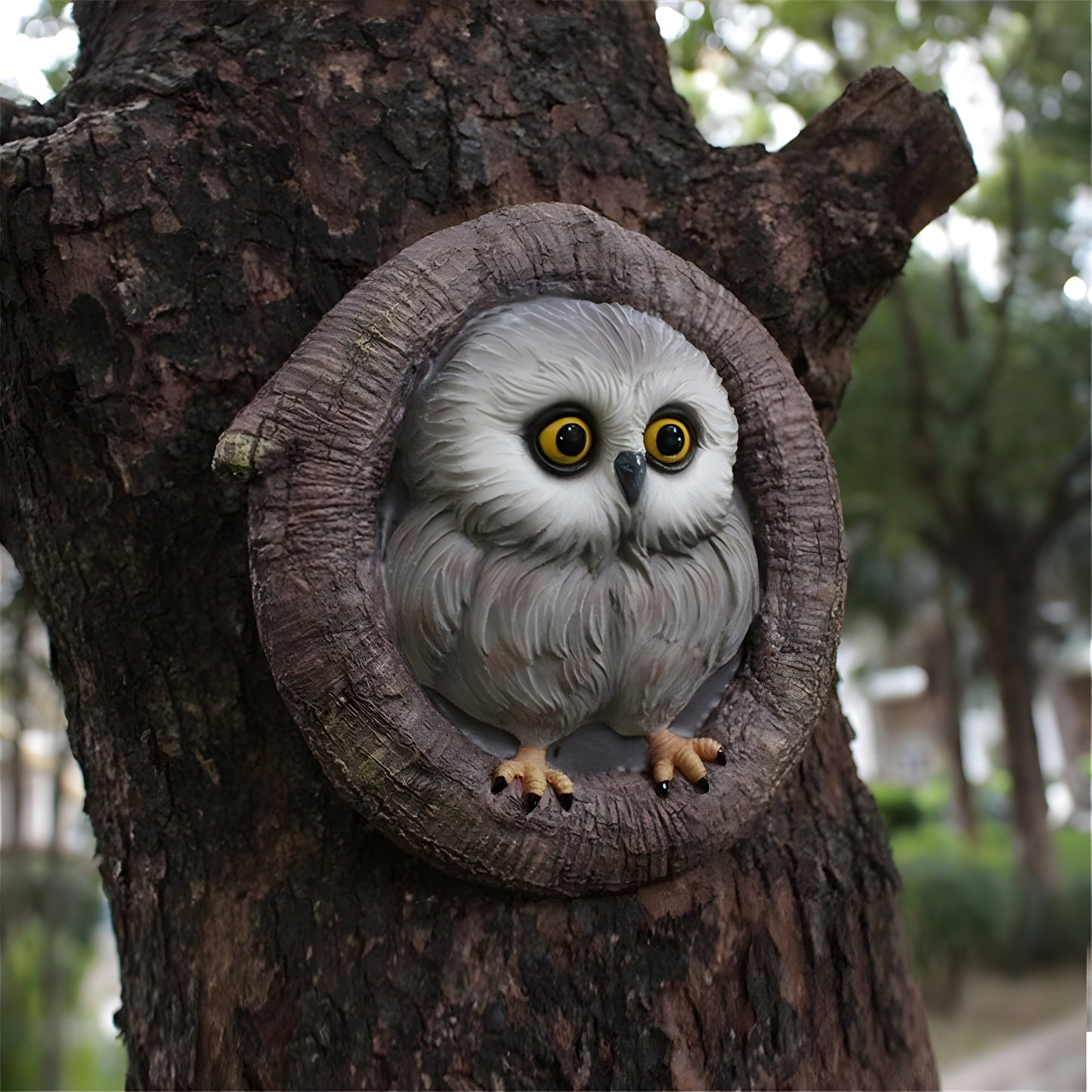 MysticOwl Ornament – Dekorative Eule Statue aus Harz | Brehn