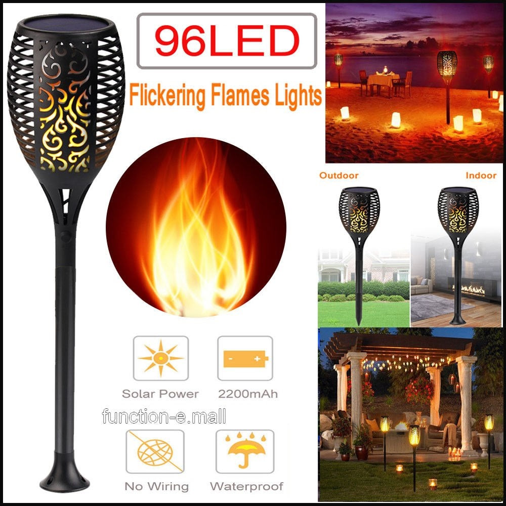 2 PCS Solar LED Taschenlampe Tanzflamme Edition | Brehn