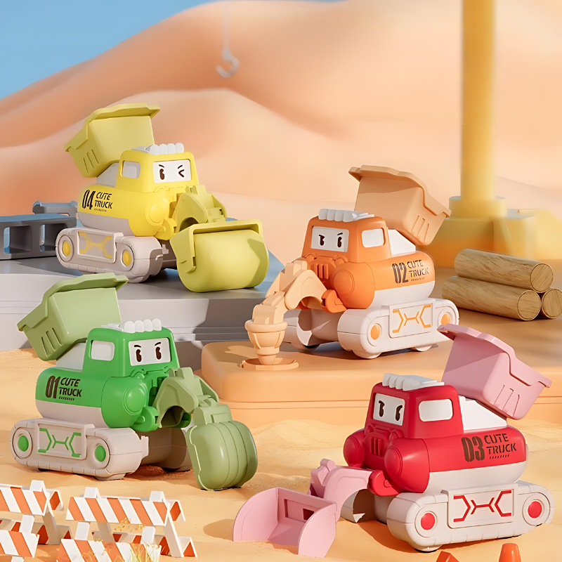 Brehn | Spielzeug-Baufahrzeug-Set für Kinder