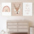 Boho Rainbow Cartoon Reh - Leinwand Wandkunst Druck