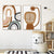 Boho-Stil Abstrakter Regenbogen Löwe Kinderzimmer - Leinwand Wandkunst Druck