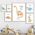 Cartoon Dinosaur Motivation - Leinwand Wandkunst Druck