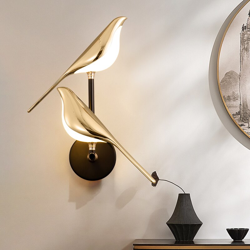LumiBird Nordic LED Vogel Wandlampe - Elegantes Licht für Ihren Raum | Brehn