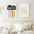 Happy Color You Are My Sunshine Kinderzimmer - Leinwand Wandkunst Druck