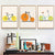 Minimalistische Mode Obst Fahrrad - Leinwand Wandkunst Druck