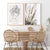 Abstracte Hand Skizze Linie Floral Boho Beige - Leinwandwandkunst Druck