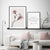 Abstract Pink Floral Silhouette Bei Dämmerung - Leinwand Wandkunst Druck