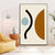 Boho Moderne Abstrakte Geometrische Grafische Textur - Leinwand Wandkunst Druck