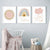 Boho Pink Rainbow Clouds Sunshine Nursery - Leinwand Wandkunst Druck
