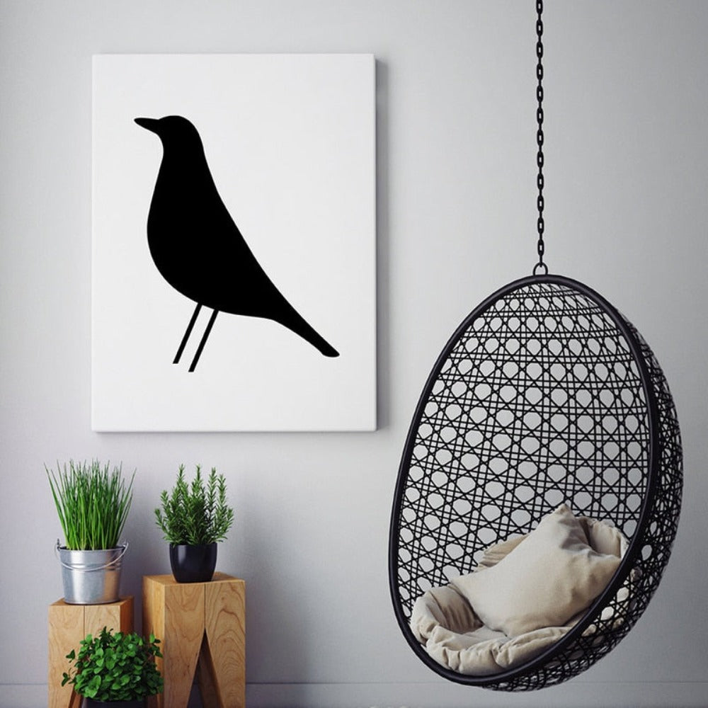 Eames Bird Nordisch Skandinavisch - Leinwand Wandkunst Druck