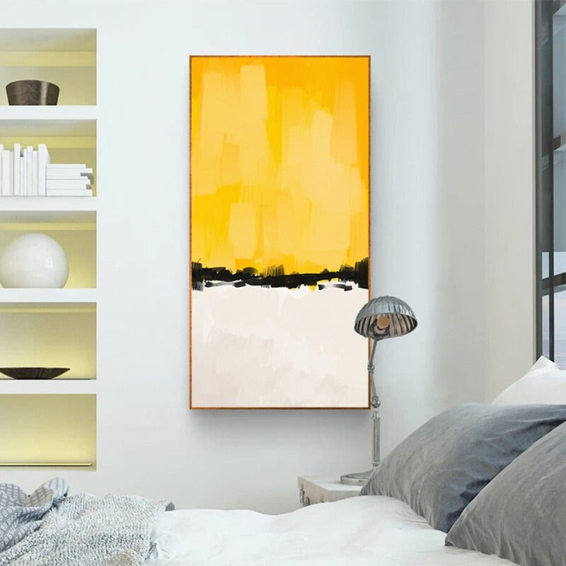 Abstract Multi Farben Pinselstrich - Leinwand Wandkunst Druck