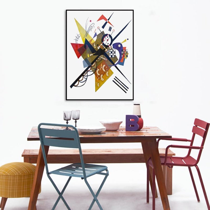 Vintage Wassily Kandinsky Berühmtes abstraktes Gemälde - Leinwanddruck