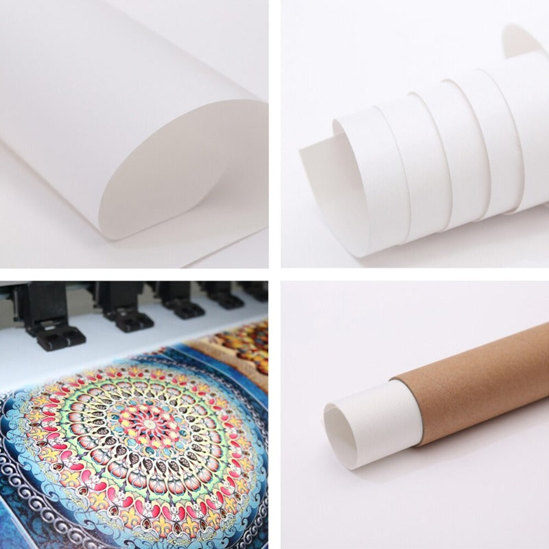 Abstrakte geometrische gelbe Marmor-Dreiecke - Leinwand Wandkunstdruck
