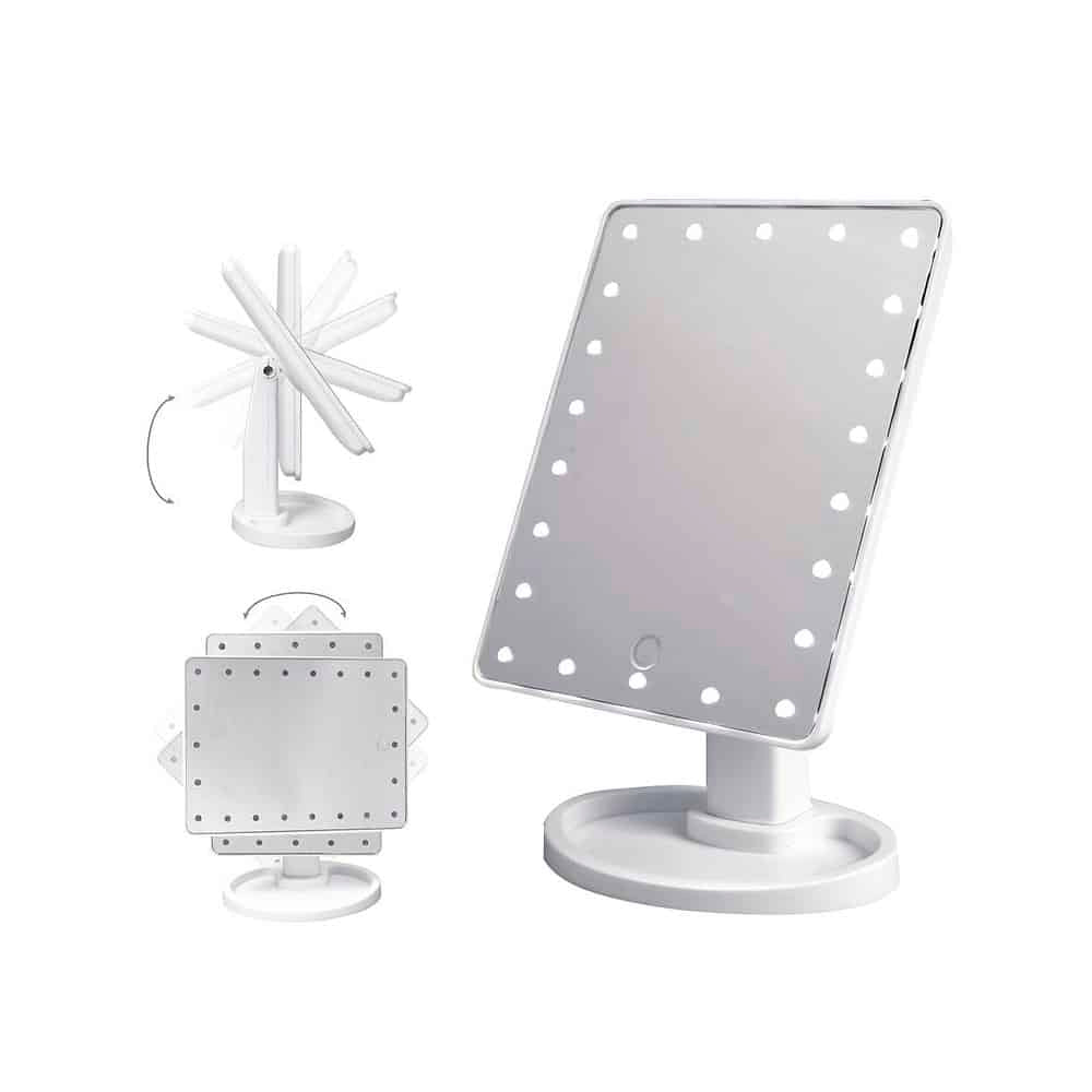 Schminkspiegel mit LED-Licht und Touch-Screen | Brehn