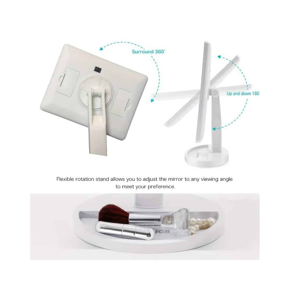 Schminkspiegel mit LED-Licht und Touch-Screen | Brehn