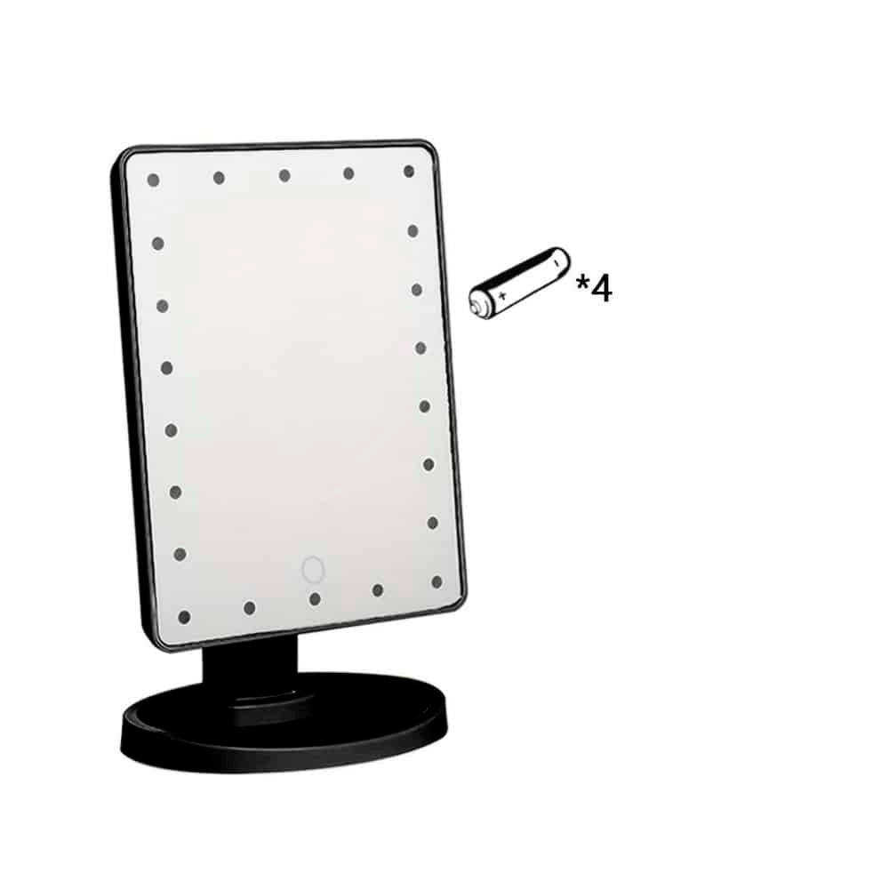 Schminkspiegel mit LED-Licht und Touch-Screen | Brehn