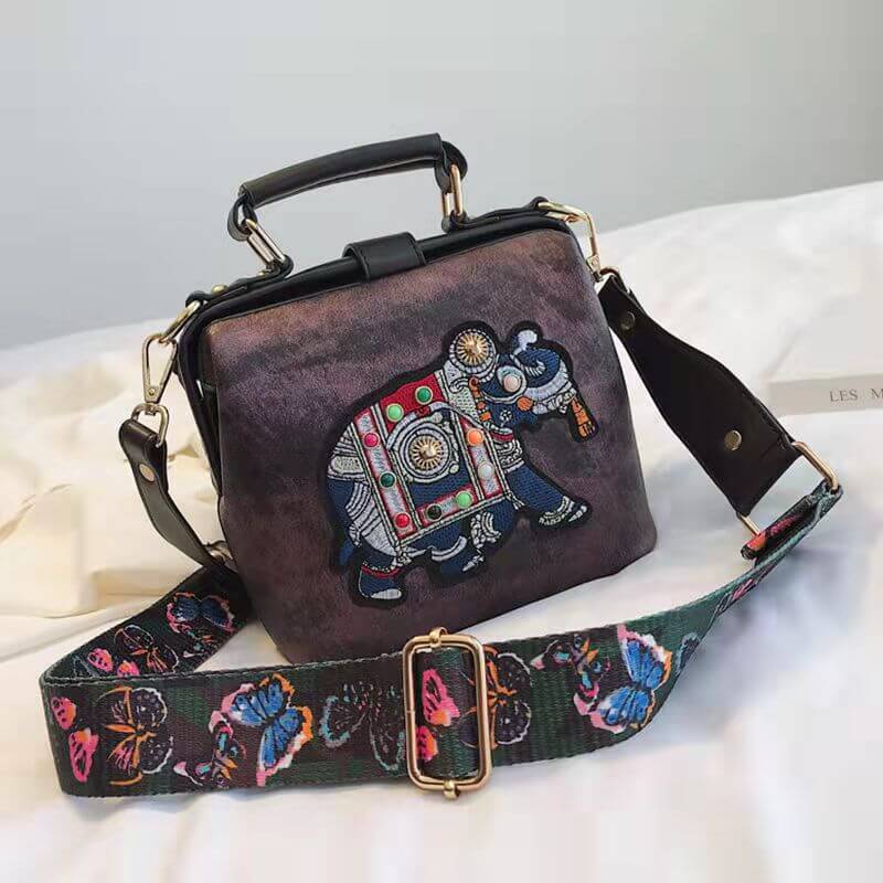 Bestickte Mandala Schultertasche – Leichtes Multi-Use Bohemian Design | Brehn