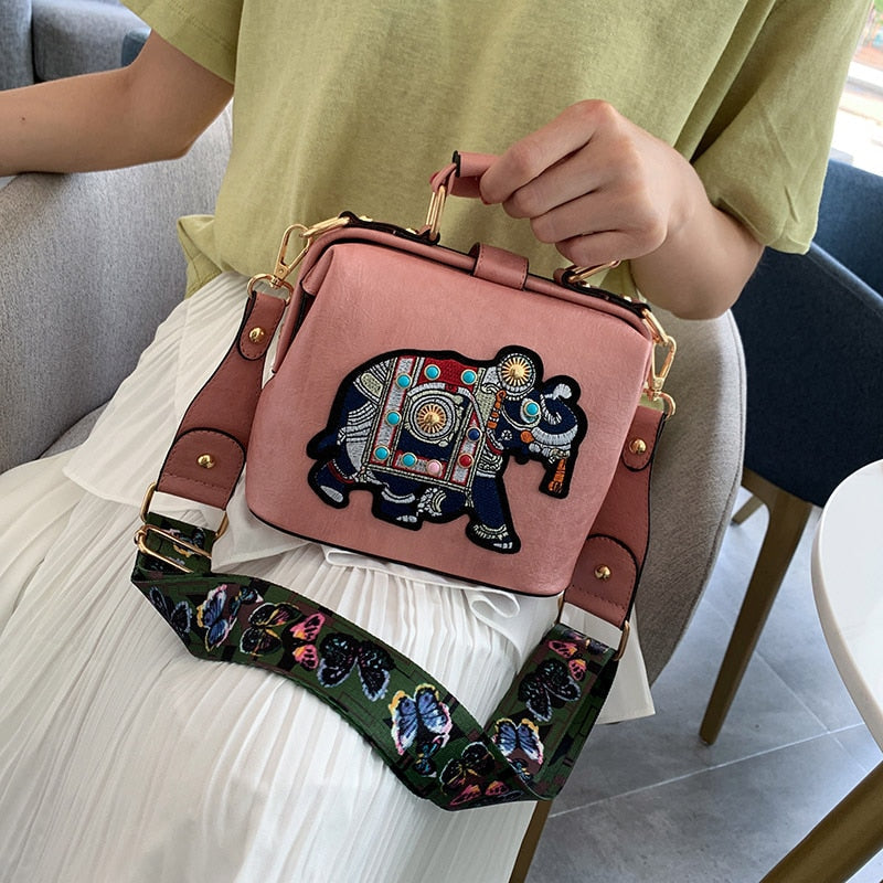 Bestickte Mandala Schultertasche – Leichtes Multi-Use Bohemian Design | Brehn