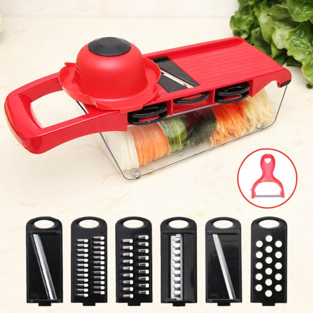 Mandoline Schneider Slicer Professioneller Reibe Mit Verstellbaren Klingen | Brehn