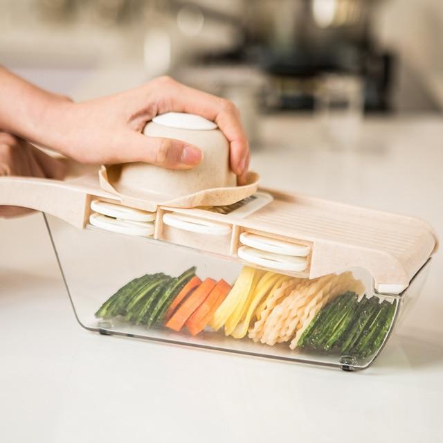 Mandoline-Gemüseschneider mit Edelstahlklingen | Brehn