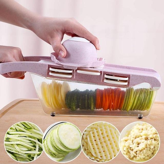 Mandoline-Gemüseschneider mit Edelstahlklingen | Brehn