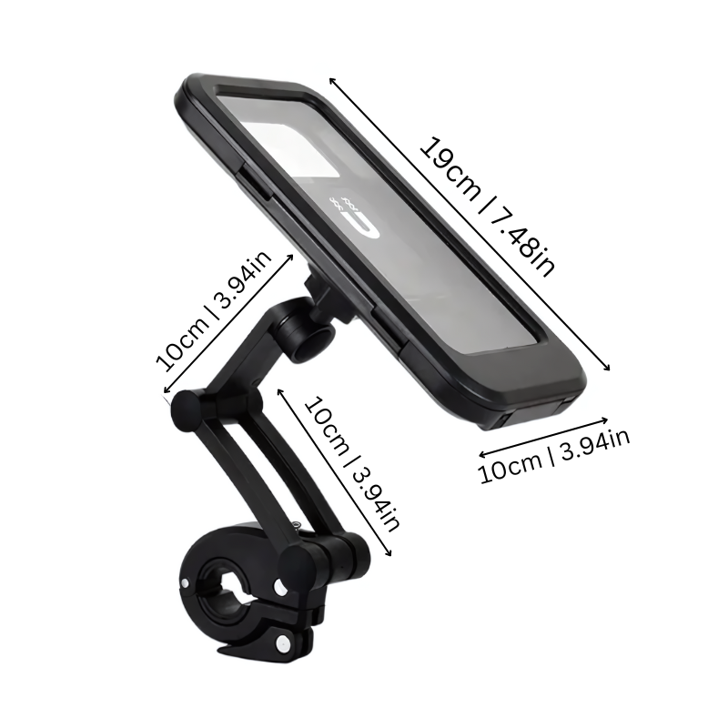 SafeRide wasserdichter Handyhalter – 360° drehbar für Fahrrad und Regenwetter | Brehn