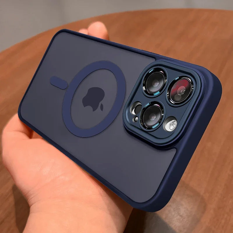 Matte Armor Magnethülle mit Stoßschutz und MagSafe-Unterstützung – 1+1 GRATIS