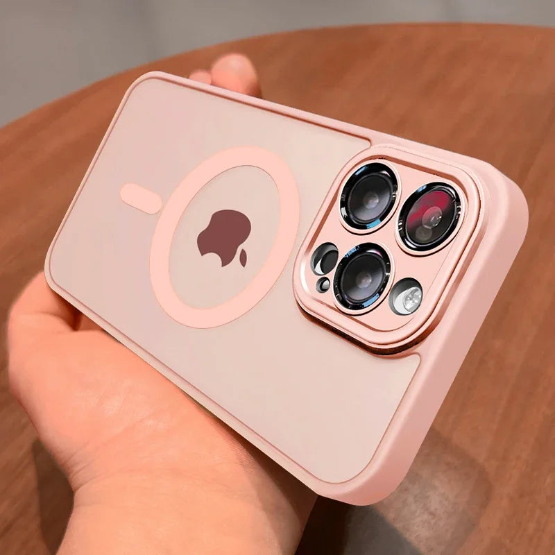 Matte Armor Magnethülle mit Stoßschutz und MagSafe-Unterstützung – 1+1 GRATIS