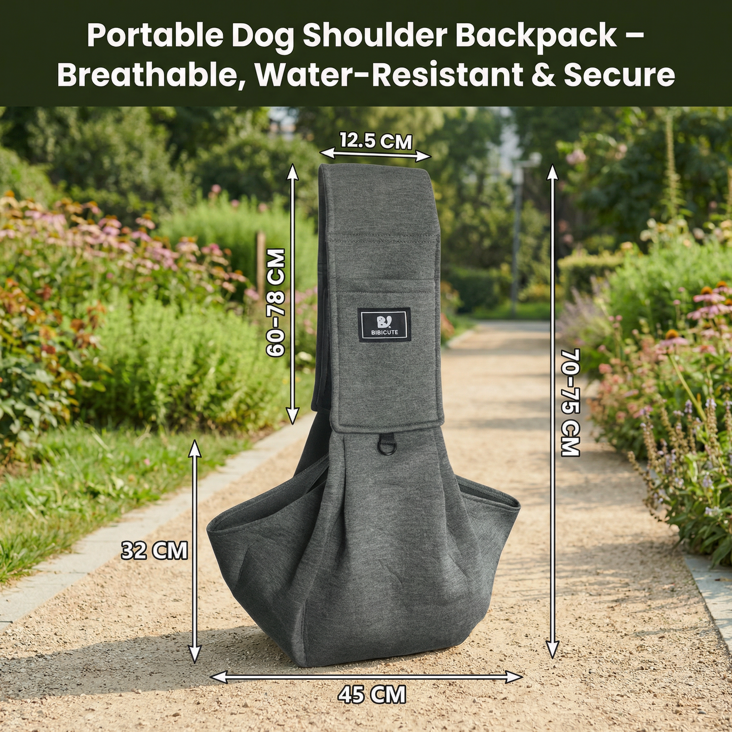 Tragbarer Hundeschulter-Rucksack – Atmungsaktiv, Wasserabweisend & Sicher Brehn