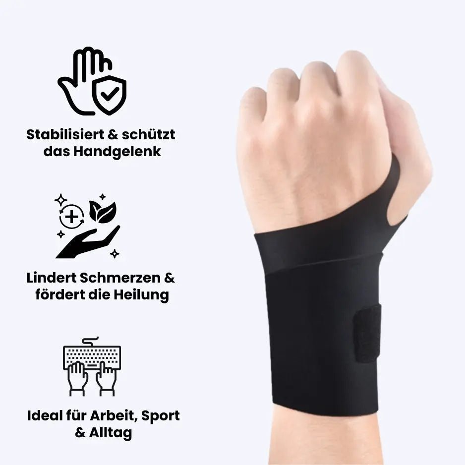 Medizinische Handgelenkstütze – Schmerzlinderung bei Karpaltunnelsyndrom, Sehnenscheidenentzündung und RSI