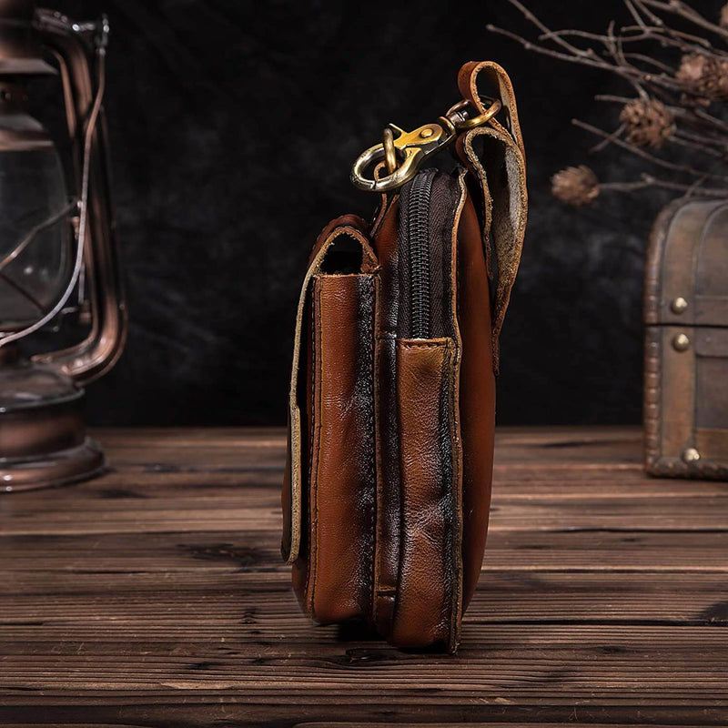 Hochwertige Herren-Bauchtasche aus Leder