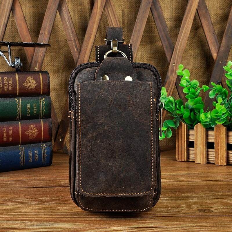 Hochwertige Herren-Bauchtasche aus Leder