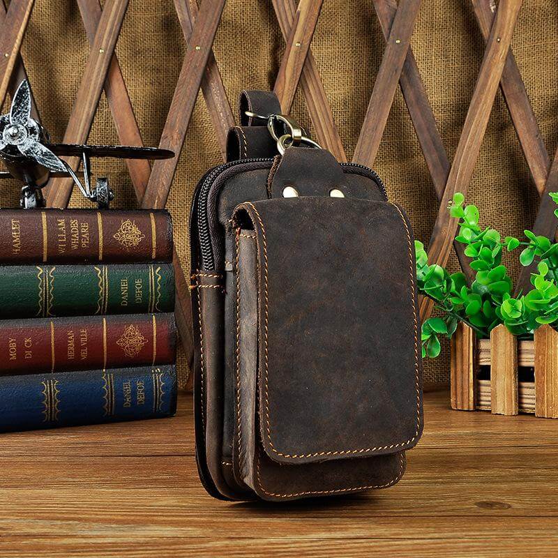 Elegante Hüfttasche aus Leder für Herren