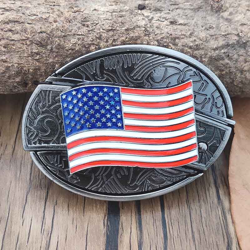 Brehn | Metall Oval Cowboys Gürtelschnalle