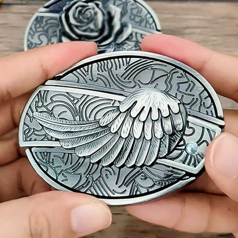 Brehn | Metall Oval Cowboys Gürtelschnalle