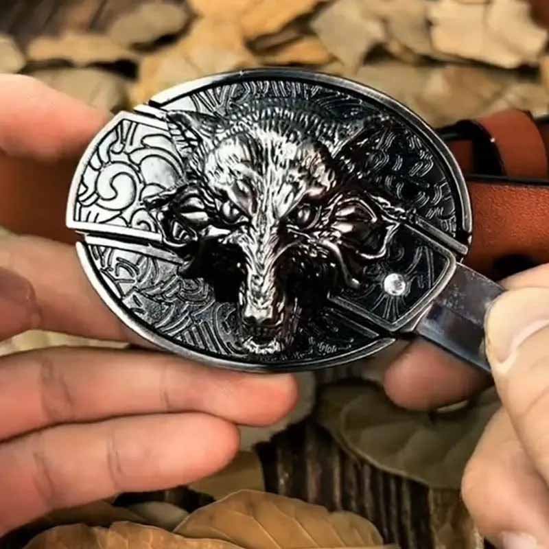 Brehn | Metall Oval Cowboys Gürtelschnalle