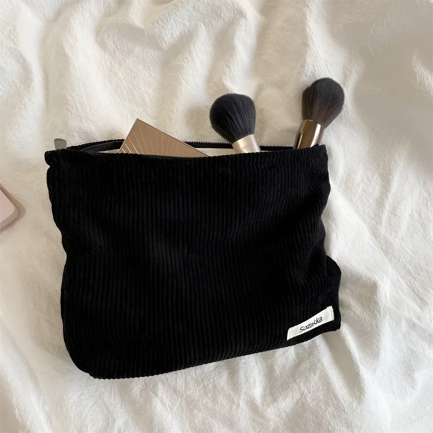 CorduroyGlam Tasche - Cord geräumige Organizer-Tasche für Kosmetik | Brehn