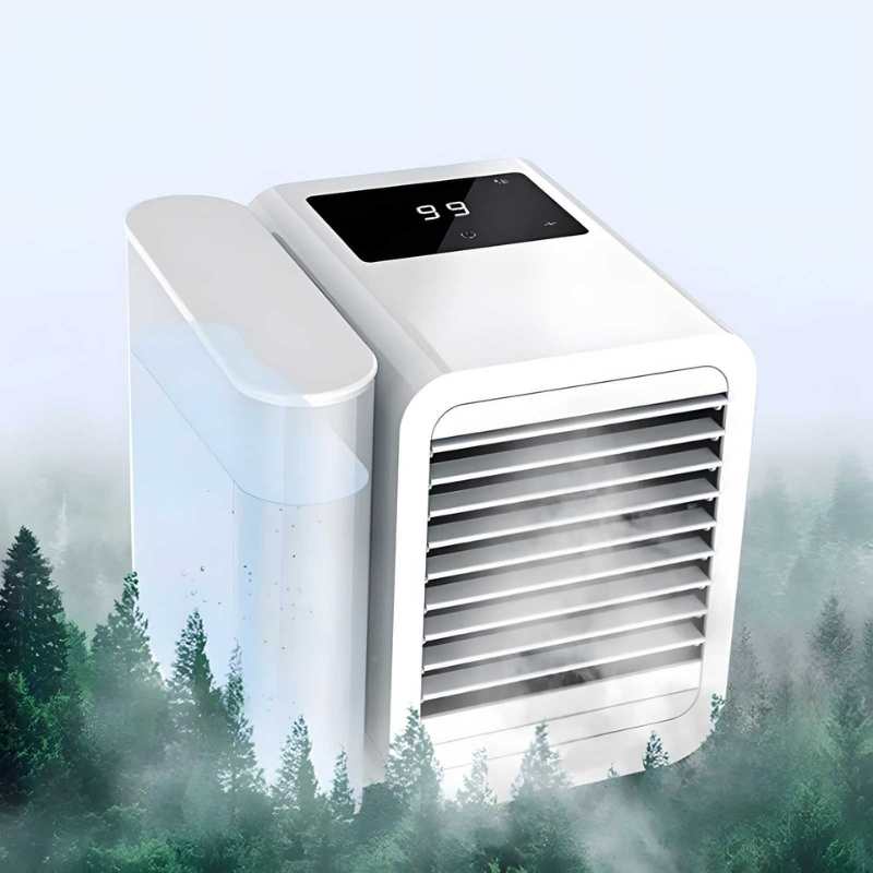 MicroCool Mini Klimaanlage Tragbarer Verdunstungsschwamm-Kühler mit 1000ml Wassertank | Brehn