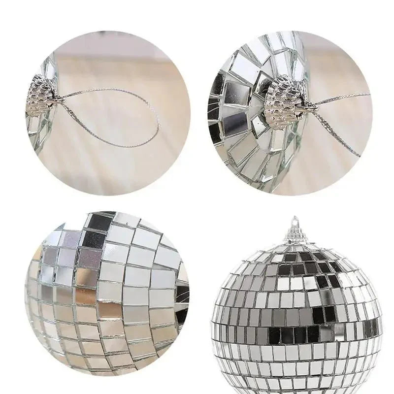 Mini rotierende spiegelnde Glaskugel-Disco-Kugeln für Partys | Brehn
