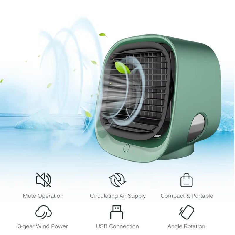 3-in-1 Mini-Klimaanlage mit Kühlung, Befeuchtung & Luftreinigung | Brehn