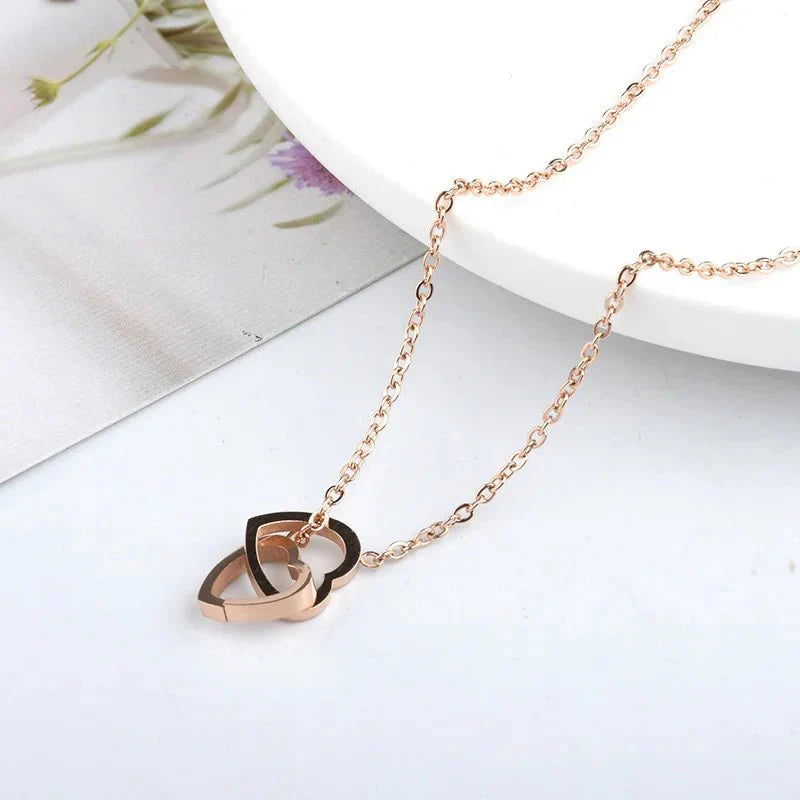 Brehn | Minimal Love Lock Herz Halskette