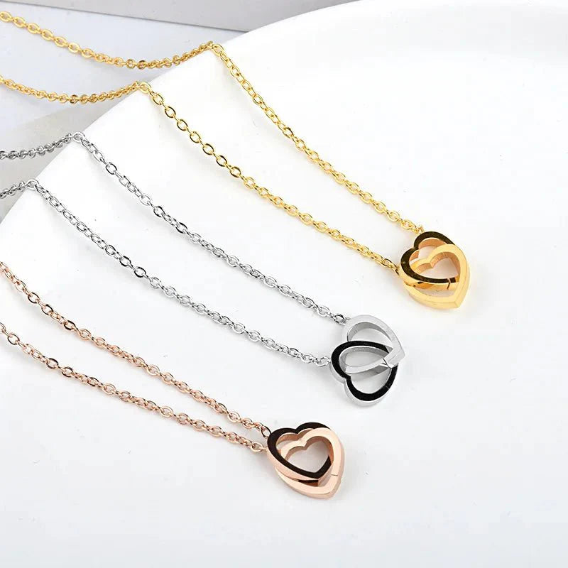 Brehn | Minimal Love Lock Herz Halskette