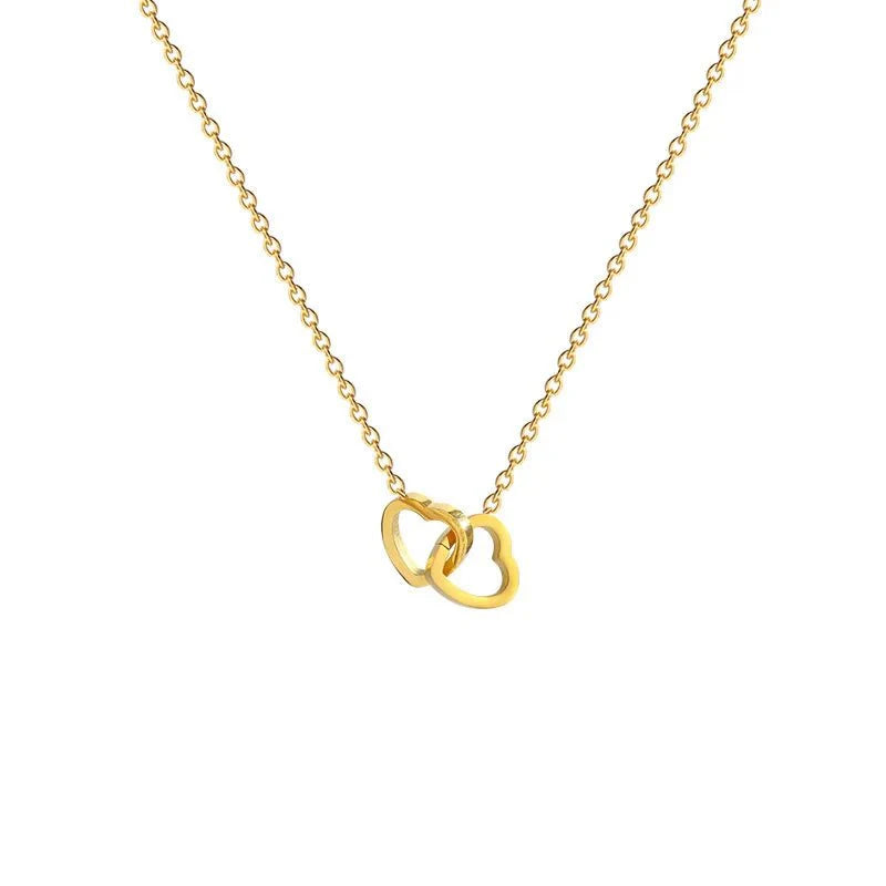 Brehn | Minimal Love Lock Herz Halskette