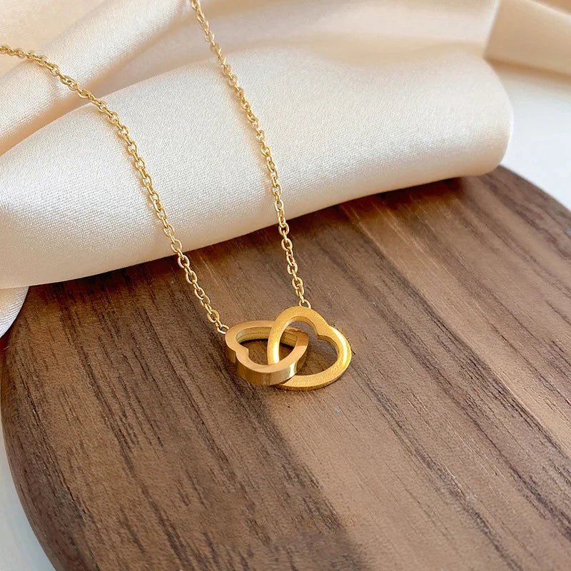 Brehn | Minimal Love Lock Herz Halskette