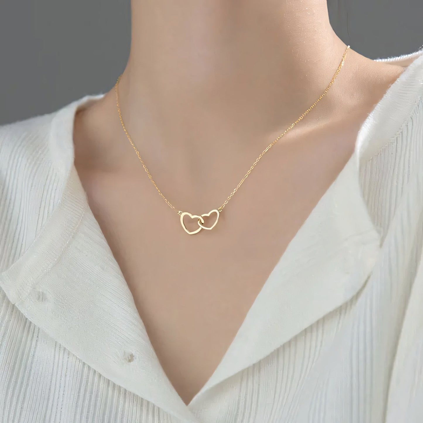 Brehn | Minimal Love Lock Herz Halskette