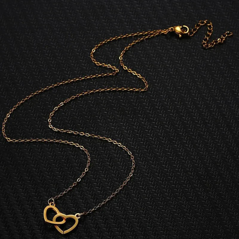 Brehn | Minimal Love Lock Herz Halskette