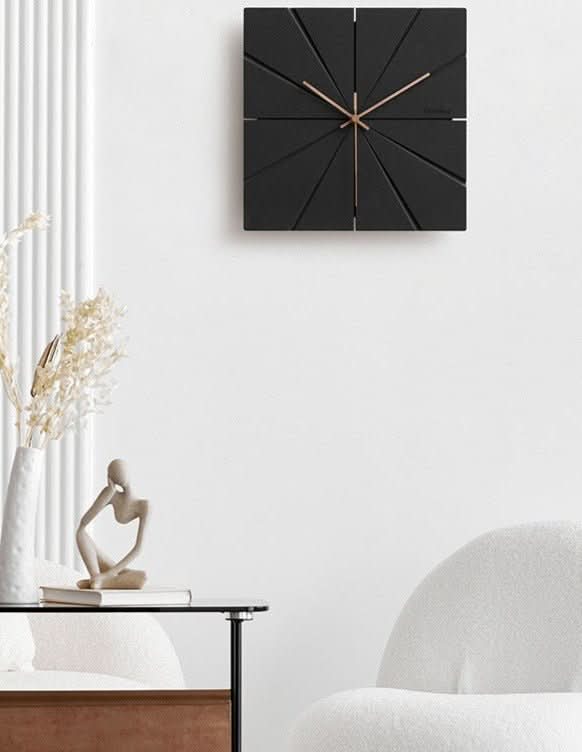 Geräuschlose, moderne Wanduhr – 30 cm (12 Zoll) dekoratives MDF-Design