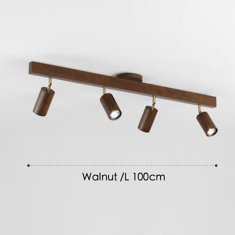 Holz Deckenlampe verstellbar mit warmem Licht und minimalistischem Design | Brehn